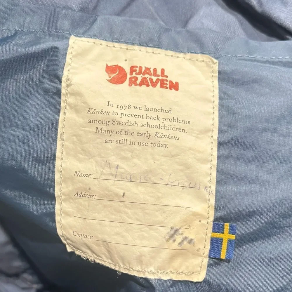 Fjallraven Kanken Blue Mini Backpack